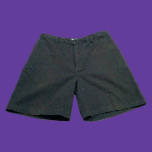 "Blue Generation" Men's Shorts (34x7.5) Black Woven Classic Basic Comfort Waist - Picture 4 of 15